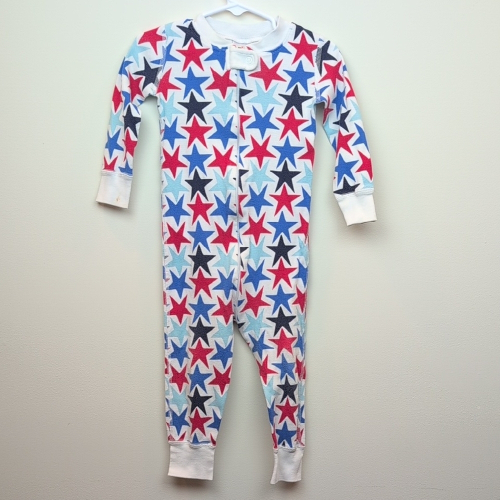 Hanna Andersson Red/White/Blue Star Jammies 18-24M